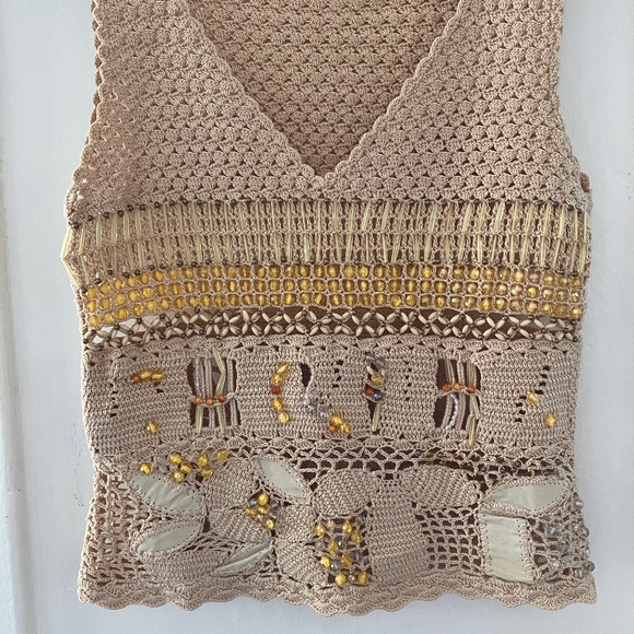 VINTAGE KENZO BEADED KNIT - Picture 1 of 8